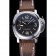 Panerai Luminor Marina Stainless Steel Bezel Brown Leather Bracelet  622314