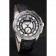 Cartier Calibre De Cartier Small Seconds Black And White Dial Stainless Steel Case Black Leather Strap