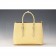 Prada Saffiano Double Tote Yellow