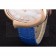 Chopard Luxury Gold Bezel with White Dial and Blue Leather Strap  621544