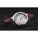 Cartier Ballon Bleu 42mm White Dial Stainless Steel Case Brown Leather Bracelet