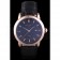 Patek Philipe Calatrava Roze Gold Polished Bezel Black Leather Bracelet 801432