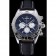 Breitling Chronomat 44 Black Dial with White Subdials Black Leather Bracelet  622511