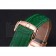 Omega Sochi Petrograd White Dial Gold Case Green Leather Strap  622821