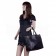 Celine Cabas Gusset Large Black Leather Shoulder Bag