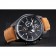 Bell and Ross BR126 Flyback Black Dial Black Case Brown Suede Leather Strap