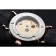 Vacheron Constantin Traditionnelle Tourbillon Black Dial Gold Case Black Leather Bracelet 1454060
