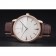 Swiss Vacheron Constantin Patrimony Grand Taille White Dial Rose Gold Diamonds Case Brown Leather Bracelet  1454171