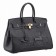 Hermes Birkin Horse Embossed Gold Hardware Tote Black