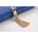 Saint Laurent Cassandre Tassel Royal Blue Clutch 608319