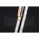 Christian Dior Gold Rimmed Fully Monogramed Silver Ballpoint Pen  622738