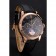 Patek Philippe Chronograph Black Dial Rose Gold Case Black Leather Strap