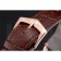 Patek Philippe Calatrava Black Dial Roman Numerals Ribbed Bezel Rose Gold Case Brown Leather Strap