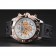 Breitling Chronomat White Dial Rose Gold Bezel And Subdials Stainless Steel Case Black Rubber Strap