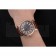 Cartier Rotonde Date Black Dial Rose Gold Case Brown Leather Strap