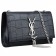 Saint Laurent Croc Stamped Monogram Small Black Bag 18927149