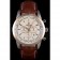 Breitling Transocean White Dial Light Brown Leather Strap Rose Gold Bezel