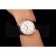 Swiss IWC Portuguese White Dial Rose Gold Numerals Silver Case Black Leather Bracelet 1453910