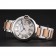 Swiss Ballon Blue De Cartier Steel Case White Dial Roman Numerals Two Tone Bracelet   622646