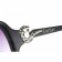 Cartier Silver Finish Panthere Black Frame Sunglasses 308264