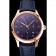 Swiss IWC Portugieser Power Reserve Blue Dial Rose Gold Case Blue Leather Strap