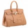 Hermes Birkin Horse Embossed Gold Hardware Tote Tan