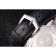 Patek Philipe Calatrava Stainless Steel Ribbed Bezel Black Leather Bracelet 801431