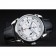 Patek Philippe Complications Chronograph White Dial Silver Case Black Leather Bracelet  1454237