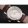 Patek Philippe Classic Tourbillon Power Reserve Black And White Dial Rose Gold Case Brown Leather Strap