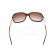 Hermes Large Oversized Brown Frame Sunglasses with Metallic Logo 308103