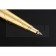 Christian Dior Pattern Grooved Gold Ballpoint Pen  622743