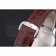 Omega DeVille Silver Bezel with White Dial and Brown Leather Strap  621566