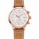 Hamilton Navy Pioneer Chrono White Dial Rose Gold Case Light Brown Leather Strap