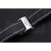 Breitling Black Leather White Stitching Bracelet  622482