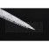 Christian Dior Silver Rimmed Silver Pattern White Ballpoint Pen  622734