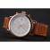 Hamilton Navy Pioneer Chrono White Dial Rose Gold Case Brown Leather Strap