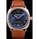 Panerai Radiomir Black Seal Black Dial Rose Gold Case Brown Leather Bracelet