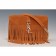 Saint Laurent Medium Fringed Suede Leather Satchel Tan