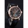 Vacheron Constantin Traditionnelle Tourbillon Black Dial Gold Case Black Leather Bracelet 1454060
