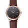 Swiss IWC Portofino Gold Case Black Dial Brown Leather Bracelet  622669