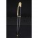 Cartier Gold Rimmed Black Ballpoint Pen  622759