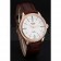 Swiss Rolex Cellini Time Gold Case White Dial Brown Leather Bracelet   622655