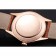 Swiss Rolex Cellini White Dial Rose Gold Case Brown Leather Strap