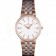 Vacheron Constantin Patrimony Traditionnelle White Dial Rose Gold Diamond Case Two Tone Bracelet