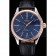 Rolex Cellini Blue Dial Gold Bezel Stainless Steel Case Black Leather Strap  622841