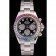 Rolex Daytona Cosmograph Rainbow Crystals Bezel Stainless Steep Strap Black Dial 80250