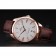 Swiss Omega DeVille Tresor White Dial Gold Case Brown Leather Strap  622846