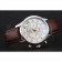 Omega DeVille Silver Bezel with White Dial and Brown Leather Strap  621566