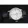 Swiss Rolex Cellini Time Silver Case White Dial Black Leather Bracelet   622653