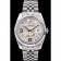 Rolex DateJust Stainless Steel Ribbed Bezel Flower Silver Dial 41983